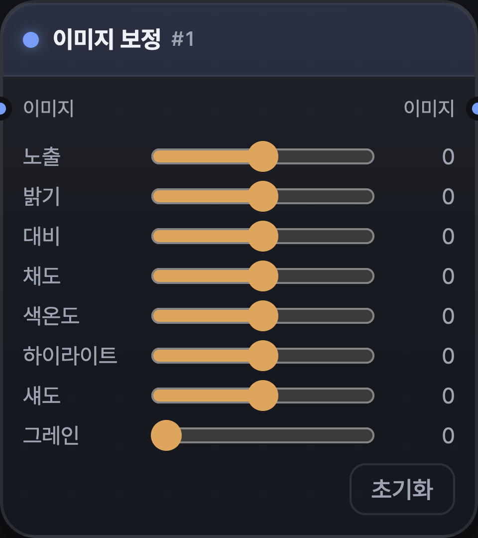 이미지 보정 노드